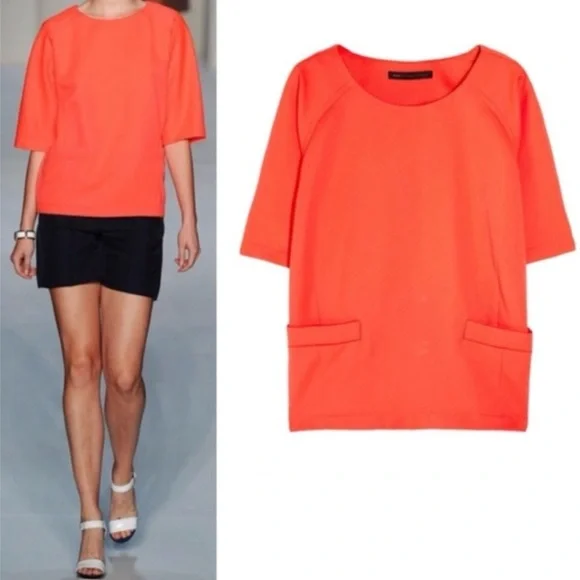 Marc by Marc Jacobs Neon Orange Top - Picture 4 of 10